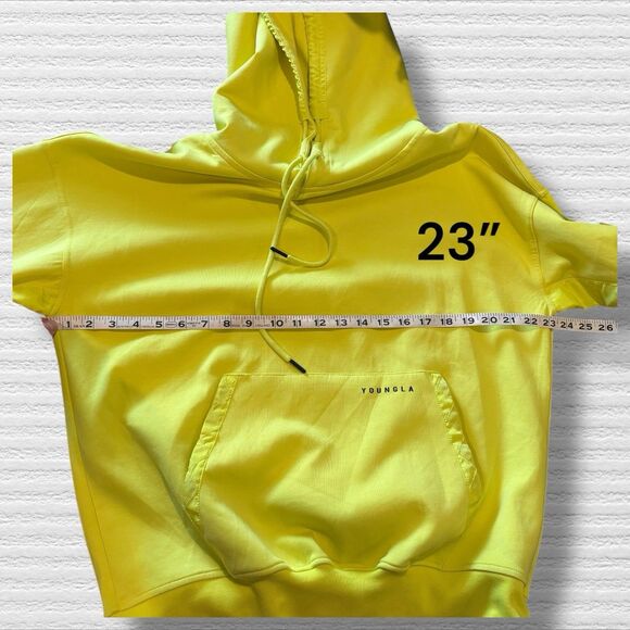 YoungLA Yellow And Black Hoodie Size Small Model 521 - Picture 6 of 9